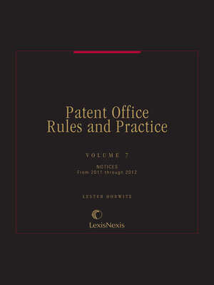 cover image of Patent Office Rules and Practice